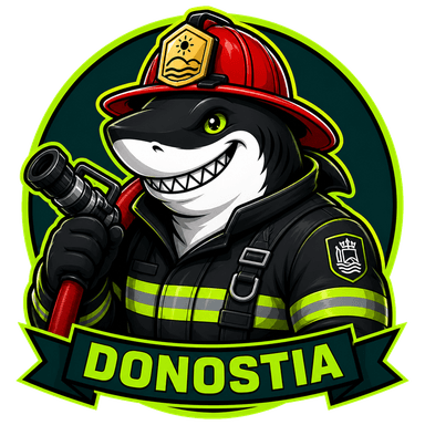 Mascota Oposhark de Bombero/a de Donostia